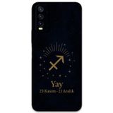 Gramaphone Vivo Y20 Uyumlu Yay Burcu Desenli Telefon Kılıfı + Ekran Koruyucu - 5776