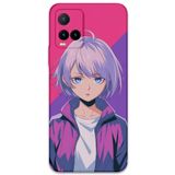 Gramaphone Vivo Y21s ile Uyumlu Anime Desenli Telefon Kılıfı + Ekran Koruyucu - 5742