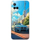 Gramaphone Vivo Y21s ile Uyumlu Araba Desenli Telefon Kılıfı + Ekran Koruyucu - 5760