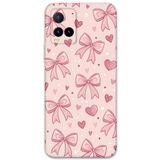 Gramaphone Vivo Y21s ile Uyumlu Kurdele Desenli Telefon Kılıfı + Ekran Koruyucu - 5802