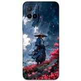 Gramaphone Vivo Y21s ile Uyumlu Samuray Desenli Telefon Kılıfı + Ekran Koruyucu - 5825