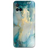 Gramaphone Vivo Y21S Uyumlu Mermer Desenli Telefon Kılıfı + Ekran Koruyucu - 5814