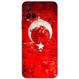 Gramaphone Vivo Y21S Uyumlu Türk Bayrağı Desenli Telefon Kılıfı + Ekran Koruyucu - 5847