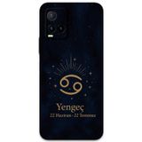 Gramaphone Vivo Y21S Uyumlu Yengeç Burcu Desenli Telefon Kılıfı + Ekran Koruyucu - 5771