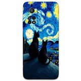 Gramaphone Xiaomi Mi 10T ile Uyumlu Kedi Desenli Telefon Kılıfı + Ekran Koruyucu - 5782