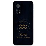 Gramaphone Xiaomi Mi 10T ile Uyumlu Kova Burcu Desenli Telefon Kılıfı + Ekran Koruyucu - 5778