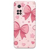 Gramaphone Xiaomi Mi 10T ile Uyumlu Kurdele Desenli Telefon Kılıfı + Ekran Koruyucu - 5803