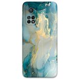 Gramaphone Xiaomi Mi 10T ile Uyumlu Mermer Desenli Telefon Kılıfı + Ekran Koruyucu - 5814