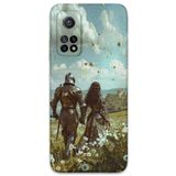 Gramaphone Xiaomi Mi 10T ile Uyumlu Retro Desenli Telefon Kılıfı + Ekran Koruyucu - 5843