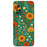 Gramaphone Xiaomi Mi 10T Pro ile Uyumlu Çiçek Desenli Telefon Kılıfı + Ekran Koruyucu - 5786
