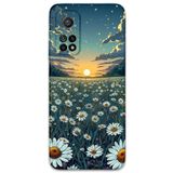 Gramaphone Xiaomi Mi 10T Pro ile Uyumlu Çiçek Desenli Telefon Kılıfı + Ekran Koruyucu - 5792