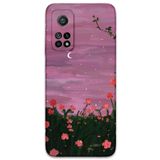 Gramaphone Xiaomi Mi 10T Pro ile Uyumlu Çiçek Desenli Telefon Kılıfı + Ekran Koruyucu - 5793