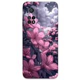 Gramaphone Xiaomi Mi 10T Pro ile Uyumlu Çiçek Desenli Telefon Kılıfı + Ekran Koruyucu - 5796