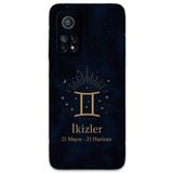Gramaphone Xiaomi Mi 10T Pro ile Uyumlu İkizler Burcu Desenli Telefon Kılıfı + Ekran Koruyucu - 5770
