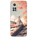 Gramaphone Xiaomi Mi 10T Pro ile Uyumlu Kedi Desenli Telefon Kılıfı + Ekran Koruyucu - 5784