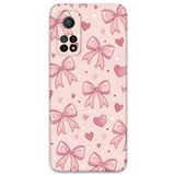 Gramaphone Xiaomi Mi 10T Pro ile Uyumlu Kurdele Desenli Telefon Kılıfı + Ekran Koruyucu - 5802