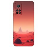 Gramaphone Xiaomi Mi 10T Pro ile Uyumlu Uzay Desenli Telefon Kılıfı + Ekran Koruyucu - 5859