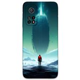 Gramaphone Xiaomi Mi 10T Pro ile Uyumlu Uzay Desenli Telefon Kılıfı + Ekran Koruyucu - 5864