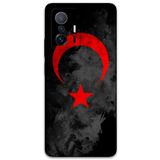 Gramaphone Xiaomi Mi 11T Pro ile Uyumlu Türk Bayrağı Desenli Telefon Kılıfı + Ekran Koruyucu - 5852