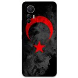 Gramaphone Xiaomi Mi 12 Lite ile Uyumlu Türk Bayrağı Desenli Telefon Kılıfı + Ekran Koruyucu - 5852
