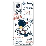 Gramaphone Xiaomi Mi 12 Pro ile Uyumlu Astronot Desenli Telefon Kılıfı + Ekran Koruyucu - 5858