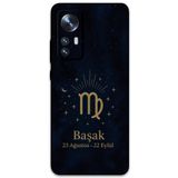 Gramaphone Xiaomi Mi 12 Pro ile Uyumlu Başak Burcu Desenli Telefon Kılıfı + Ekran Koruyucu - 5773