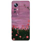 Gramaphone Xiaomi Mi 12 Pro ile Uyumlu Çiçek Desenli Telefon Kılıfı + Ekran Koruyucu - 5793
