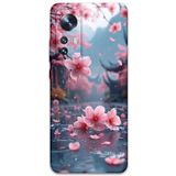 Gramaphone Xiaomi Mi 12 Pro ile Uyumlu Çiçek Desenli Telefon Kılıfı + Ekran Koruyucu - 5794