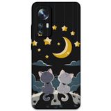 Gramaphone Xiaomi Mi 12 Pro ile Uyumlu Kedi Desenli Telefon Kılıfı + Ekran Koruyucu - 5809