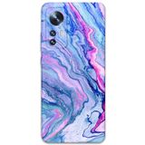 Gramaphone Xiaomi Mi 12 Pro ile Uyumlu Mermer Desenli Telefon Kılıfı + Ekran Koruyucu - 5816