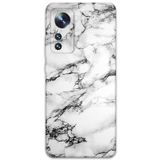 Gramaphone Xiaomi Mi 12 Pro ile Uyumlu Mermer Desenli Telefon Kılıfı + Ekran Koruyucu - 5817