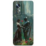 Gramaphone Xiaomi Mi 12 Pro ile Uyumlu Retro Desenli Telefon Kılıfı + Ekran Koruyucu - 5839