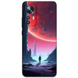 Gramaphone Xiaomi Mi 12 Pro ile Uyumlu Uzay Desenli Telefon Kılıfı + Ekran Koruyucu - 5860
