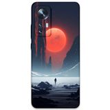 Gramaphone Xiaomi Mi 12 Pro ile Uyumlu Uzay Desenli Telefon Kılıfı + Ekran Koruyucu - 5861