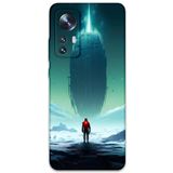 Gramaphone Xiaomi Mi 12 Pro ile Uyumlu Uzay Desenli Telefon Kılıfı + Ekran Koruyucu - 5864