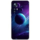 Gramaphone Xiaomi Mi 12 Pro ile Uyumlu Uzay Desenli Telefon Kılıfı + Ekran Koruyucu - 5866