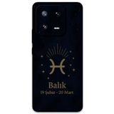 Gramaphone Xiaomi Mi 13 ile Uyumlu Balık Burcu Desenli Telefon Kılıfı + Ekran Koruyucu - 5779