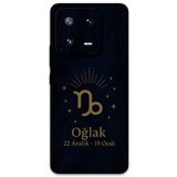Gramaphone Xiaomi Mi 13 ile Uyumlu Oğlak Burcu Desenli Telefon Kılıfı + Ekran Koruyucu - 5777