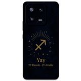 Gramaphone Xiaomi Mi 13 ile Uyumlu Yay Burcu Desenli Telefon Kılıfı + Ekran Koruyucu - 5776