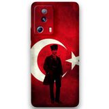 Gramaphone Xiaomi Mi 13 Lite ile Uyumlu Atatürk Desenli Telefon Kılıfı + Ekran Koruyucu - 5849