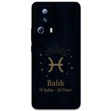 Gramaphone Xiaomi Mi 13 Lite ile Uyumlu Balık Burcu Desenli Telefon Kılıfı + Ekran Koruyucu - 5779