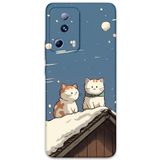 Gramaphone Xiaomi Mi 13 Lite ile Uyumlu Kedi Desenli Telefon Kılıfı + Ekran Koruyucu - 5780