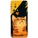 Gramaphone Xiaomi Mi 13 Lite ile Uyumlu Kedi Desenli Telefon Kılıfı + Ekran Koruyucu - 5783