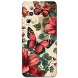 Gramaphone Xiaomi Mi 13 Lite ile Uyumlu Kelebek Desenli Telefon Kılıfı + Ekran Koruyucu - 5795