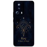 Gramaphone Xiaomi Mi 13 Lite ile Uyumlu Koç Burcu Desenli Telefon Kılıfı + Ekran Koruyucu - 5768