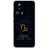 Gramaphone Xiaomi Mi 13 Lite ile Uyumlu Oğlak Burcu Desenli Telefon Kılıfı + Ekran Koruyucu - 5777