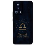 Gramaphone Xiaomi Mi 13 Lite ile Uyumlu Terazi Burcu Desenli Telefon Kılıfı + Ekran Koruyucu - 5774