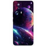 Gramaphone Xiaomi Mi 13 Lite ile Uyumlu Uzay Desenli Telefon Kılıfı + Ekran Koruyucu - 5862