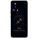 Gramaphone Xiaomi Mi 13 Lite ile Uyumlu Yay Burcu Desenli Telefon Kılıfı + Ekran Koruyucu - 5776