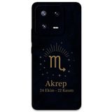 Gramaphone Xiaomi Mi 13 Pro ile Uyumlu Akrep Burcu Desenli Telefon Kılıfı + Ekran Koruyucu - 5775